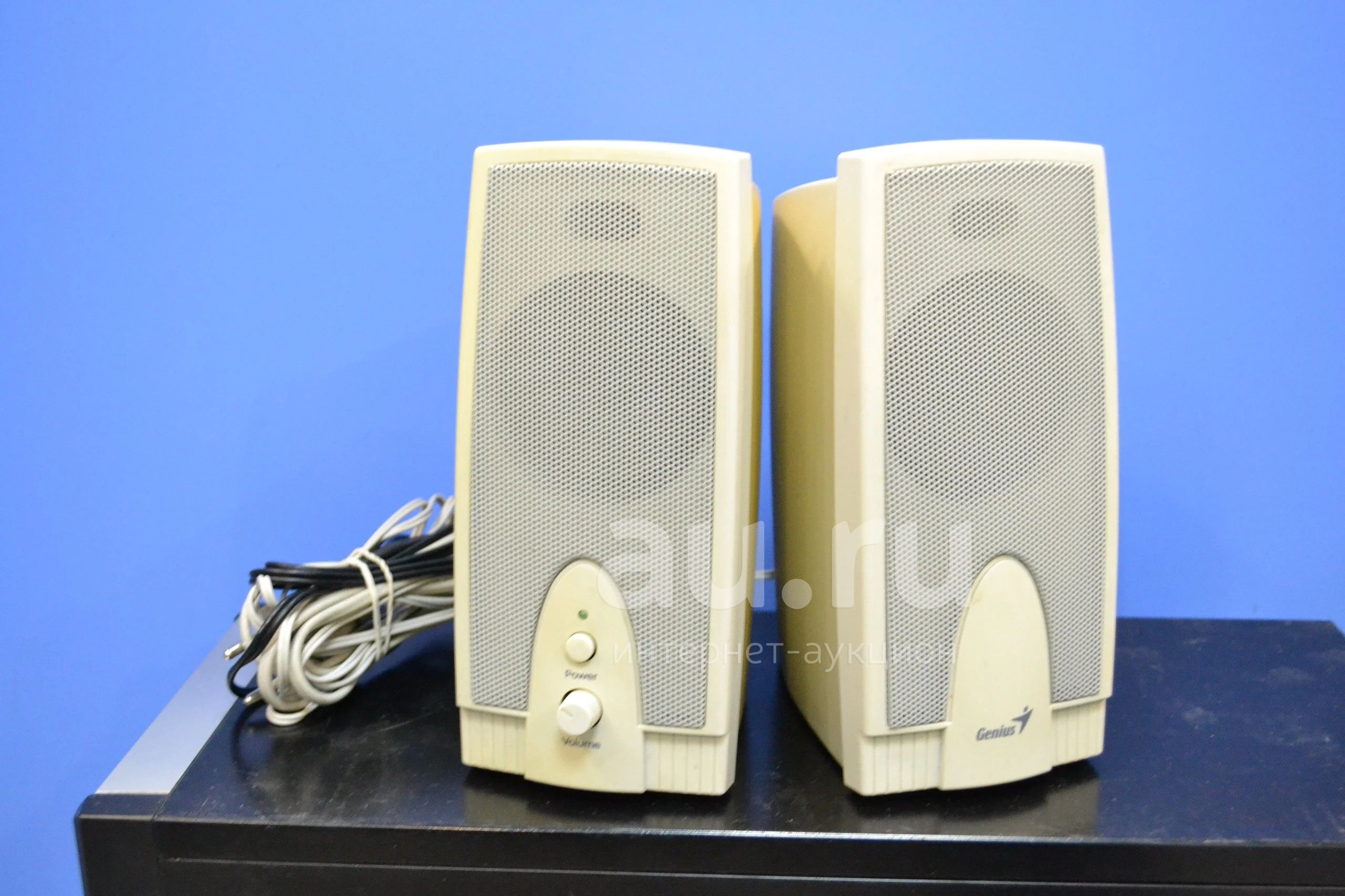 Колонки звук акустика acoustic Genius SP-G06 (2x3W, питание от сети 220V).  Б/У — купить в Красноярске. Состояние: Б/у. Акустические системы на  интернет-аукционе Au.ru