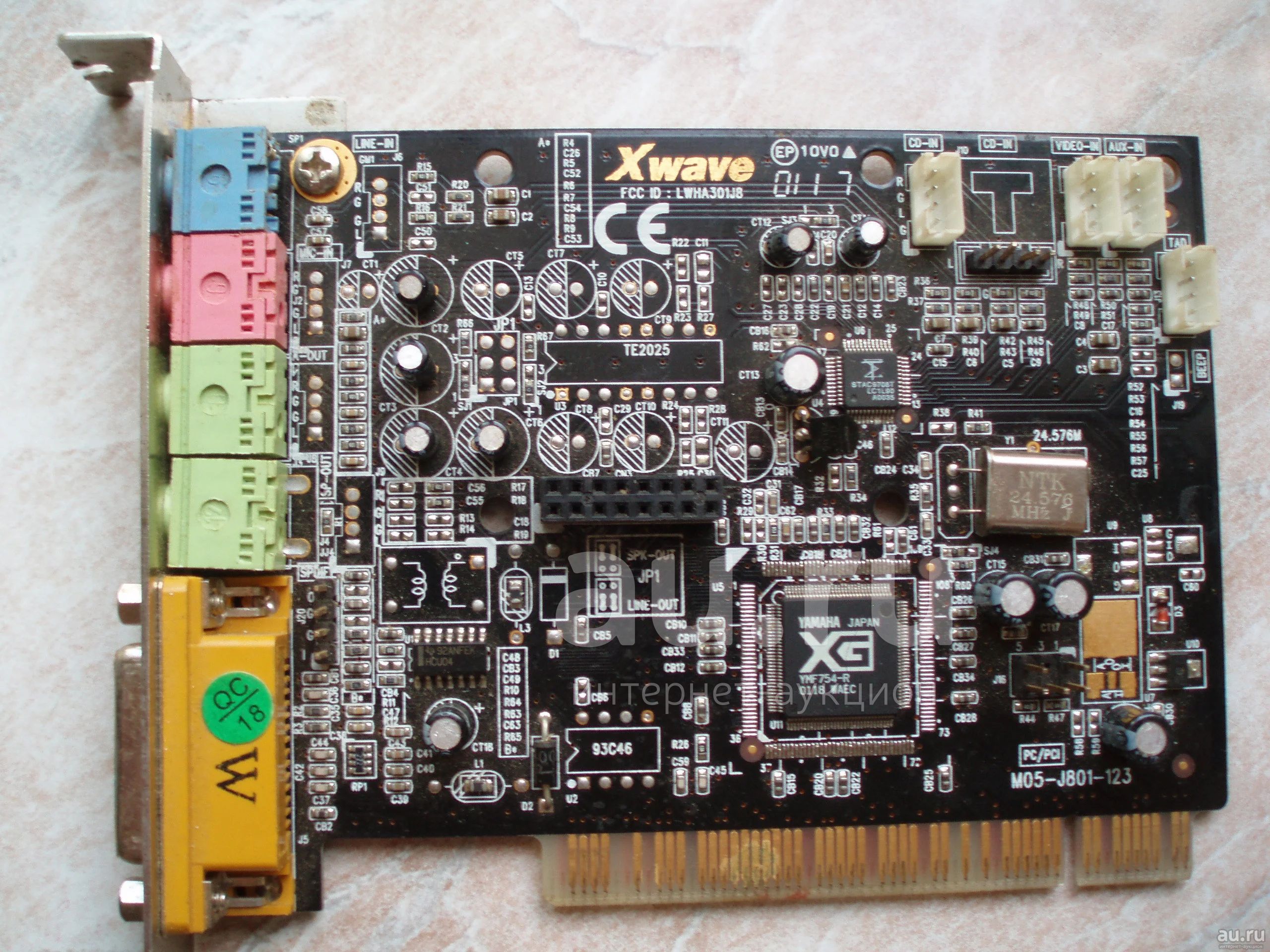 PCI Звуковая карта Xwave на чипе Yamaha XG YMF754-R FCC ID: LWHA301J8 ...