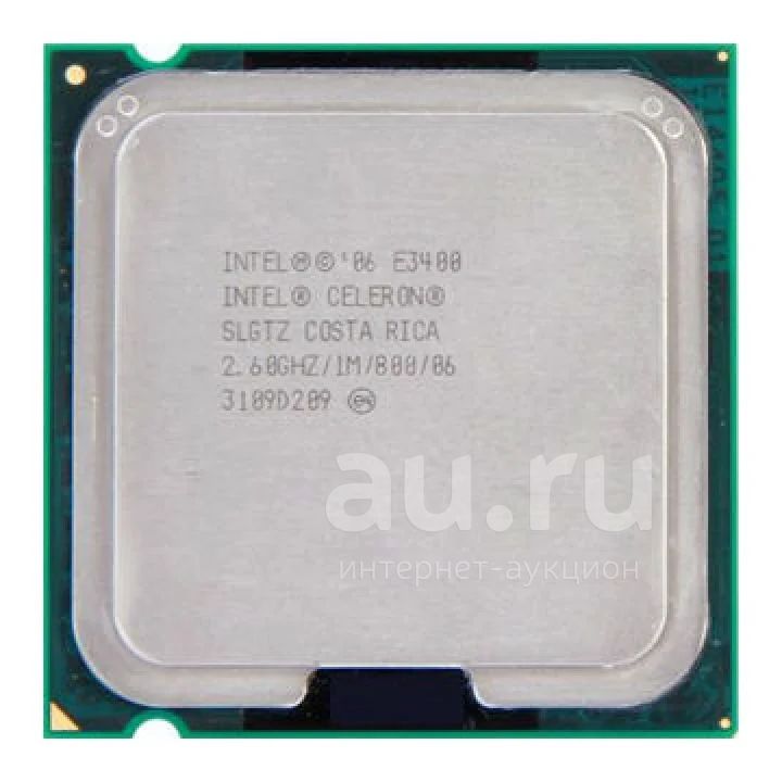Процессор Intel | LGA775 | Celeron E3400 | 2 ядра | 2 потока | 2.6ГГц ...