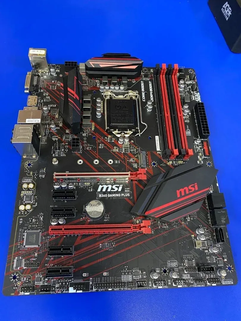 MSI b360 Gaming Plus подключение.