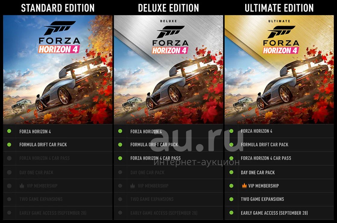 Forza Horizon 4 Ultimate Edition xbox one play anywhere — купить в  Красноярске. Состояние: Новое. Игры для консолей на интернет-аукционе Au.ru