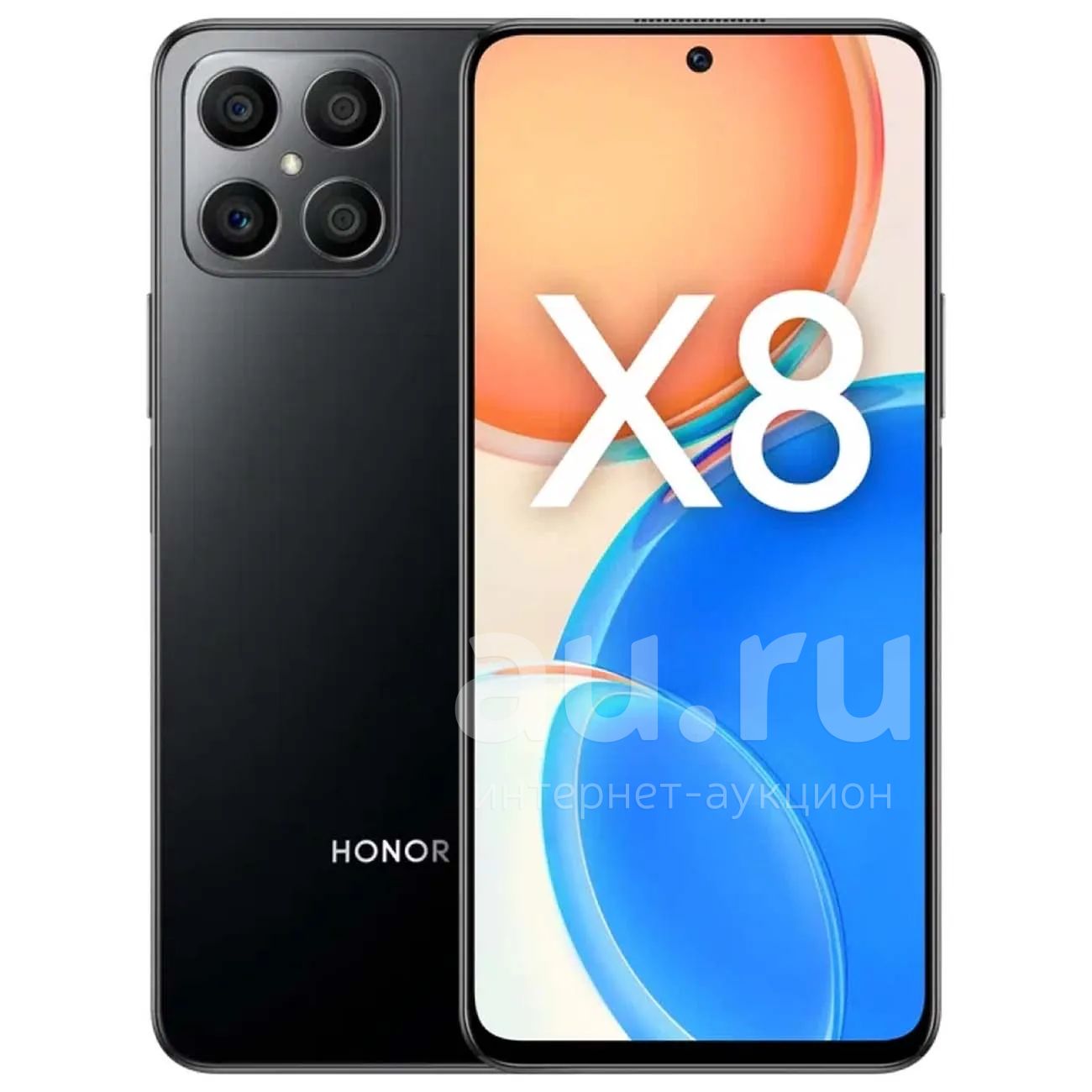 Новый Honor X8 6/128GB Midnight Black. NFC. Ростест. 6GB ОЗУ, 4000мАч ...