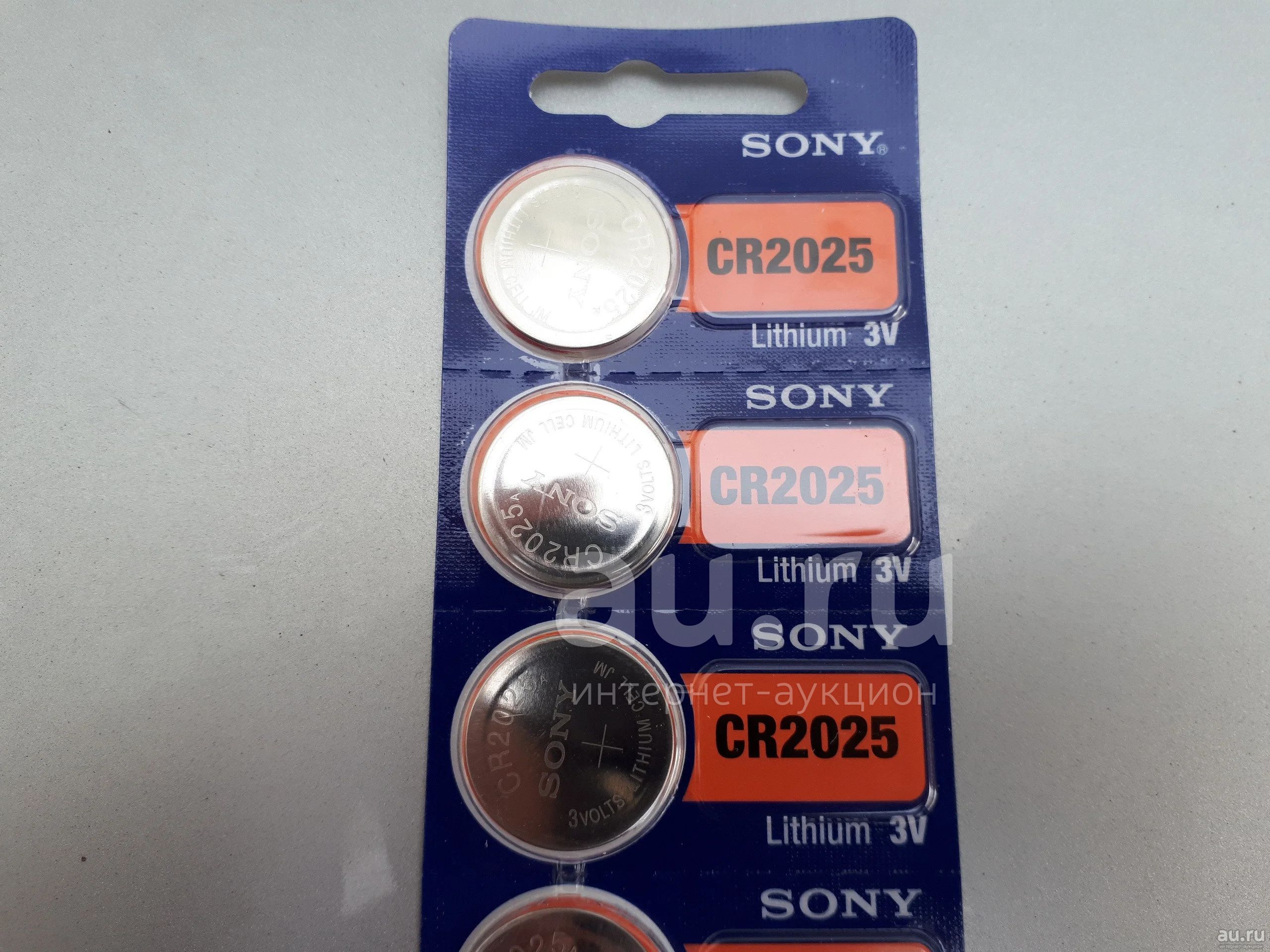 Батарейка CR2025 / CR 2025 / Таблетка / элемент питания / SONY / GP ...