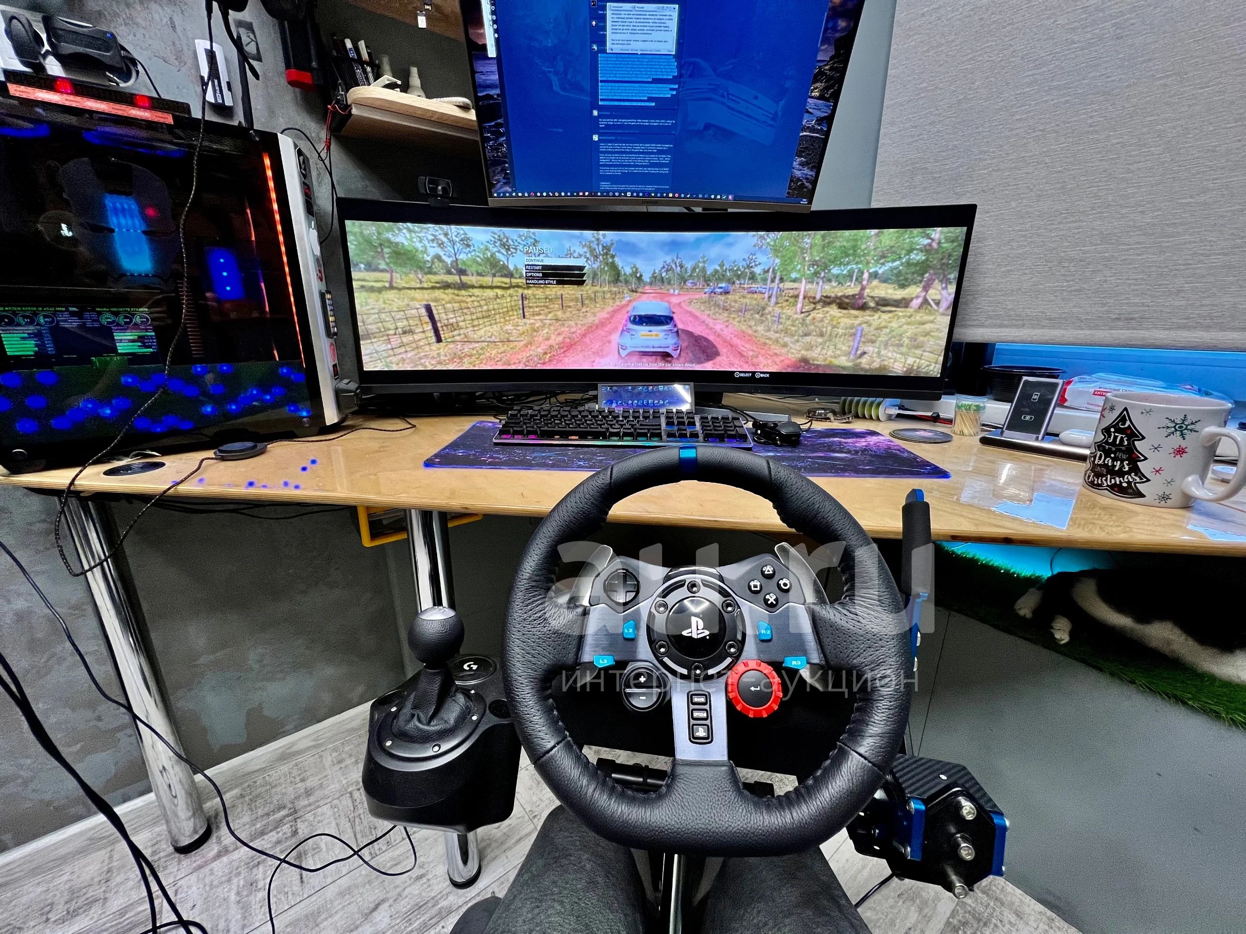 Руль Logitech G29 с коробкой передач, ручником и стойкой — купить в ...