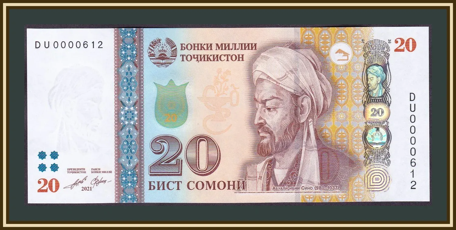 2500 рублей в сомони. Сомони. 20 Сомони. Банкноты Таджикистана. Купюра 20 Сомони.