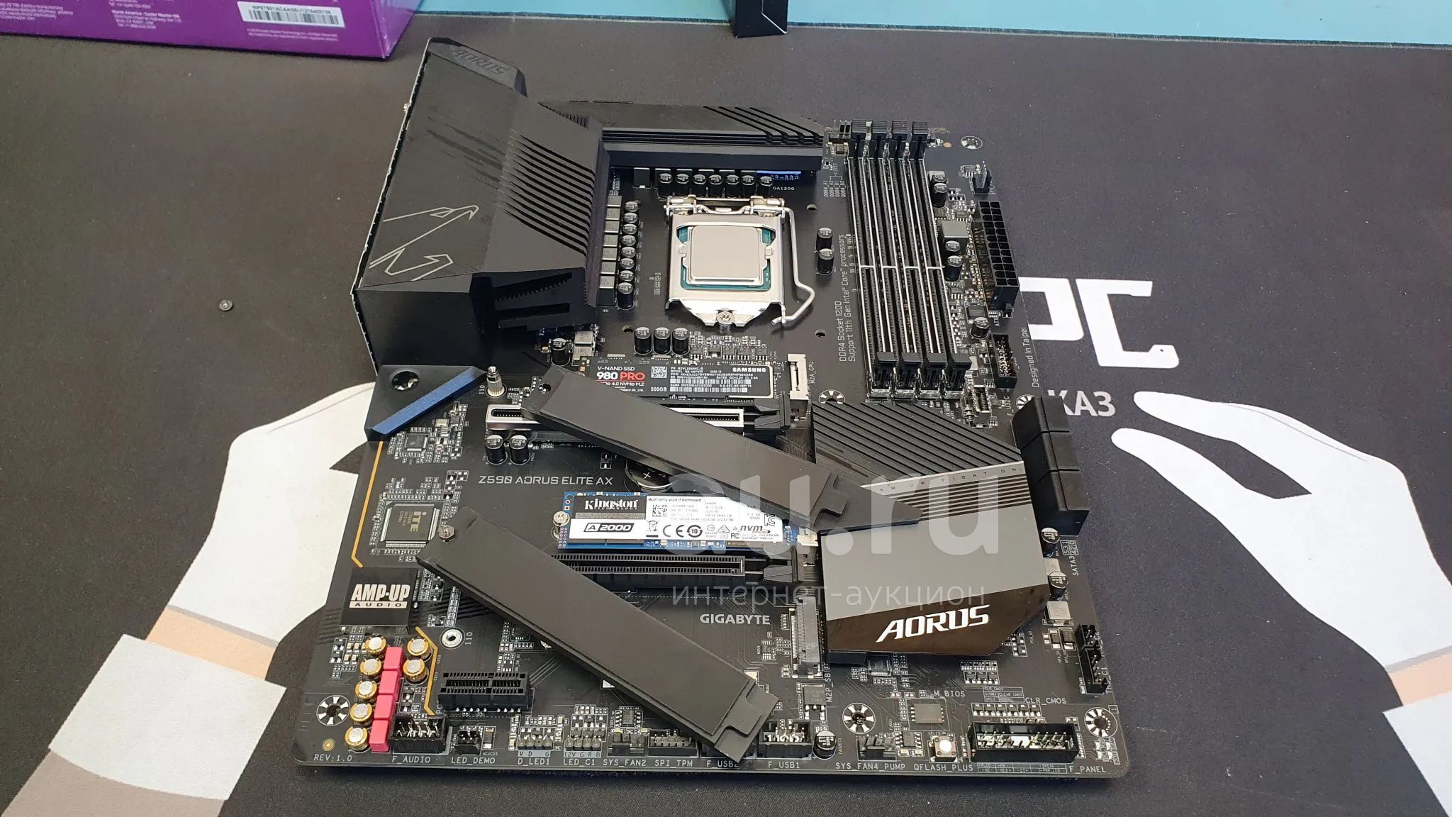 Материнская плата GIGABYTE Z590 AORUS ELITE AX Б\У LGA 1200, Intel Z590 ...