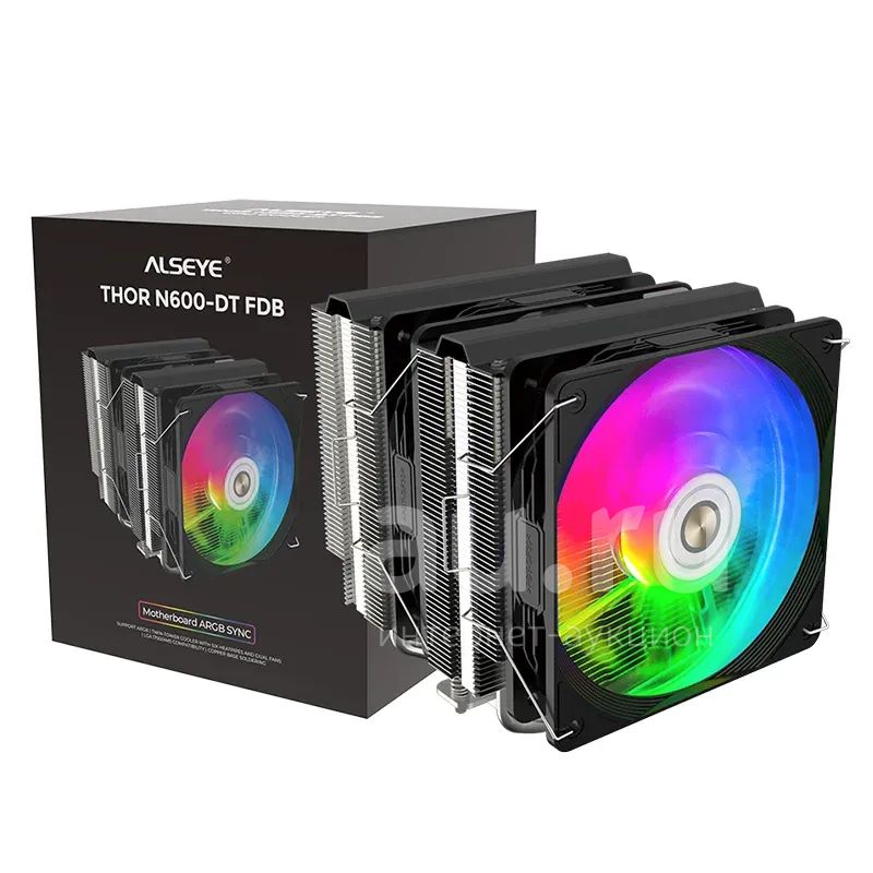 Новый кулер Alseye THOR N600-DT Black ARGB Socket AM5/AM4/AM3/1200/115x ...