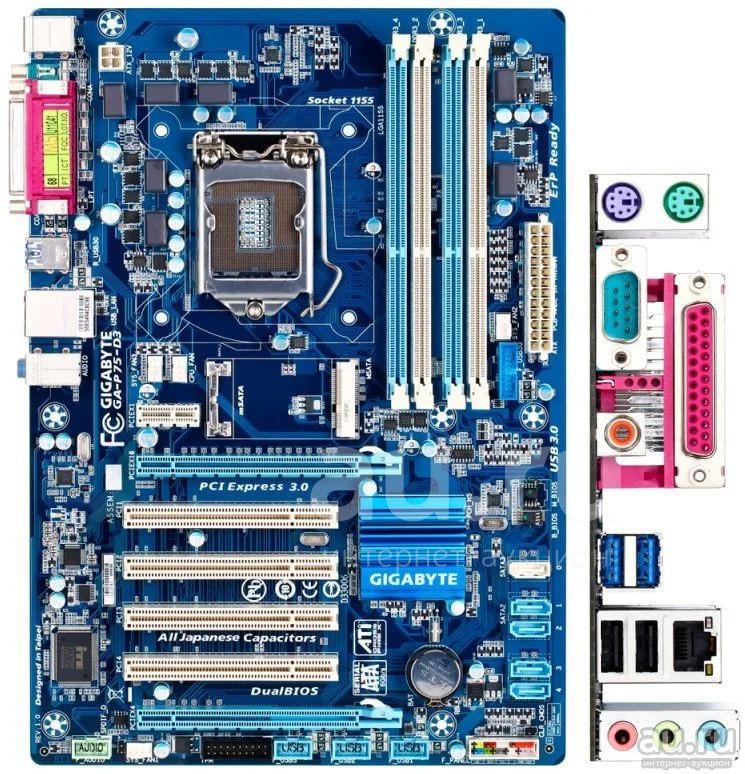 Материнская Плата Gigabyte GA-P75-D3 Rev 1.1 — Купить В.