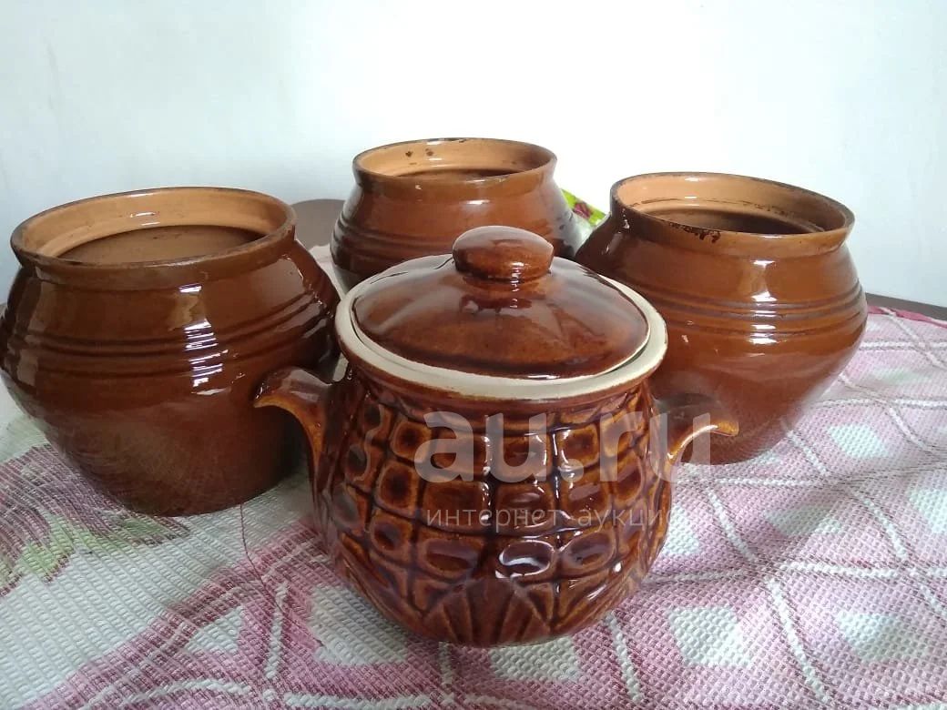Горшочки из глины для запекания. Горшок для духовки. — купить в ...