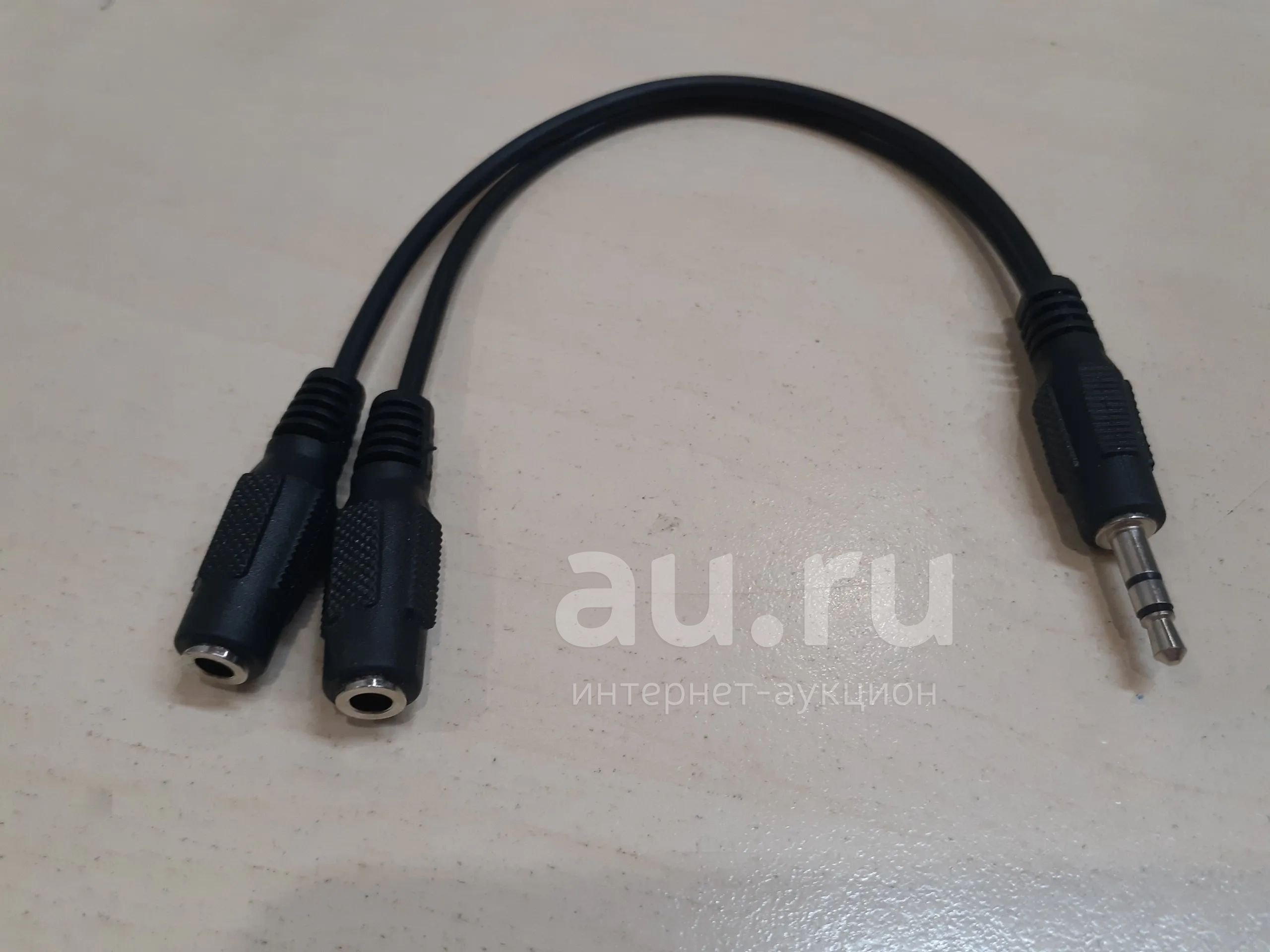 Аудио-разветвитель переходник на микрофон и наушники Mini Jack 3.5 мм ...
