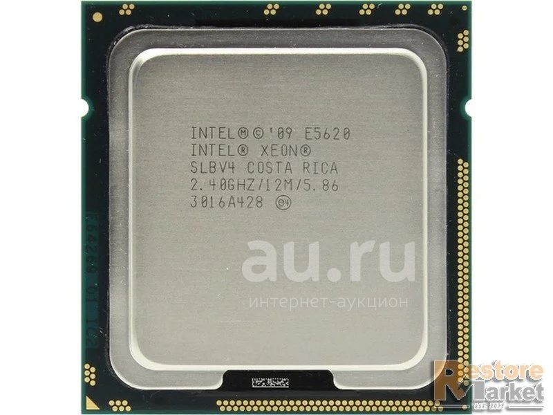 Процессор {Intel, LGA1366, Xeon E5620, 4 ядра, 8 потоков, 2.4ГГц, DDR3 ...