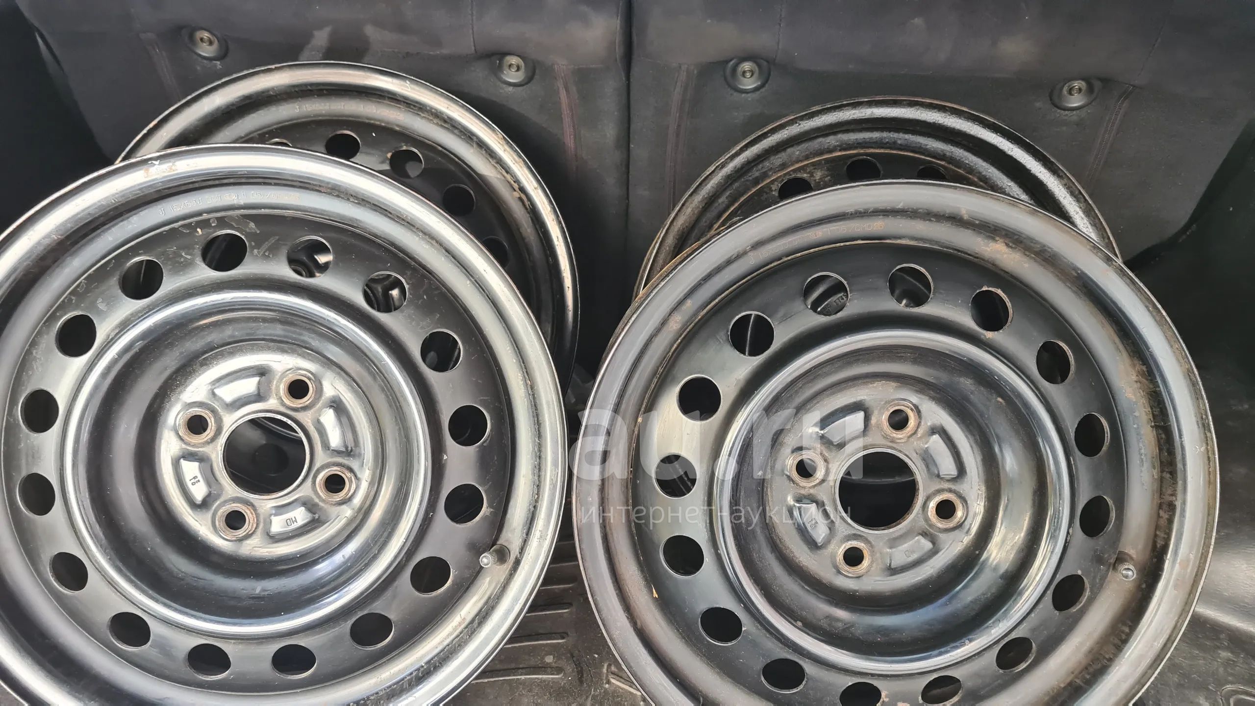 Штампованные диски R15 4x100 бу — купить в Красноярске. Состояние: Б/у ...