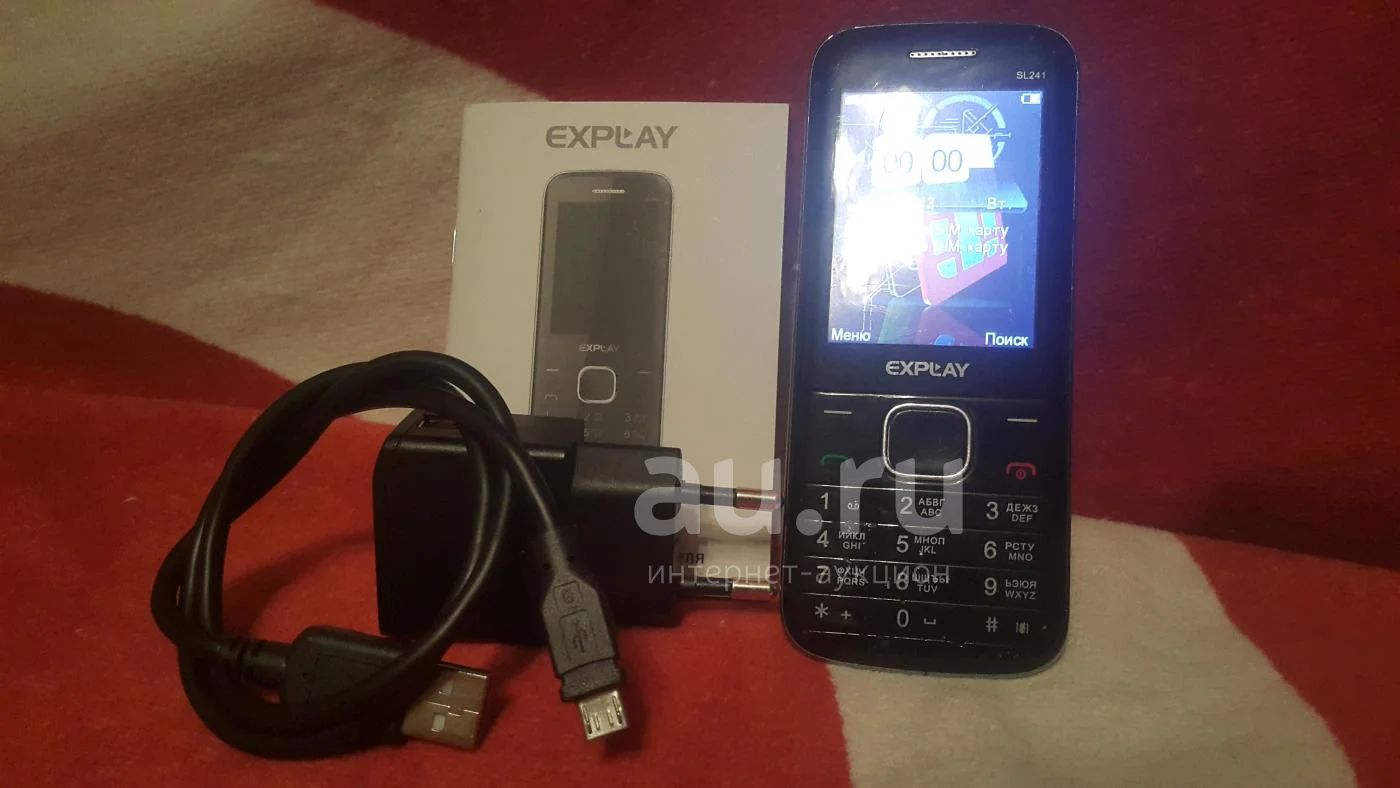 Отличный сотовый телефон Explay(Эксплей) SL241 — купить в Красноярске.  Состояние: Б/у. Кнопочные мобильные телефоны на интернет-аукционе Au.ru