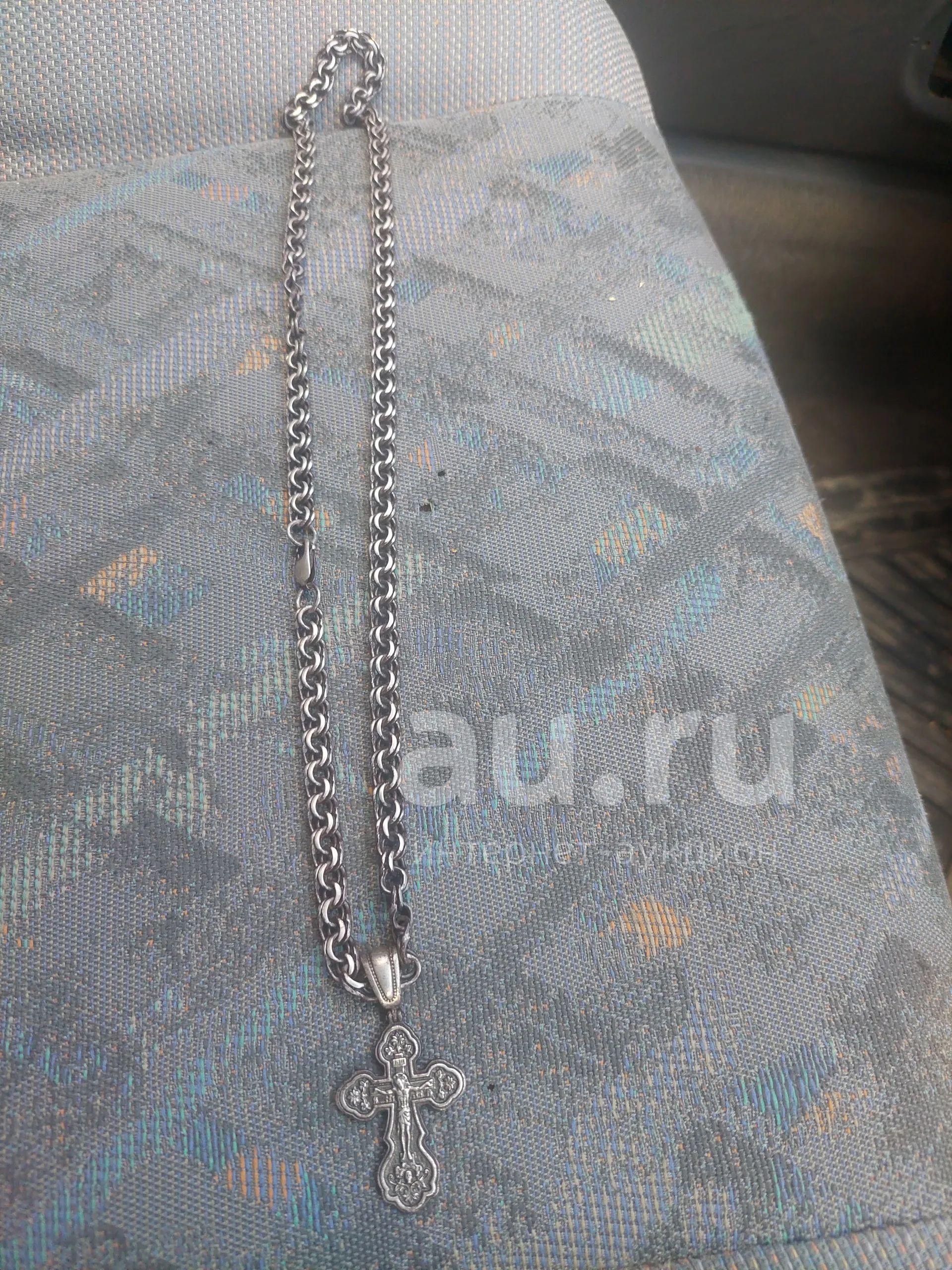 Серебряная цепь с крестом — купить в Красноярске. Состояние: Б/у ...