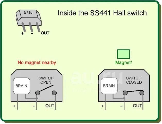 Датчик холла схема