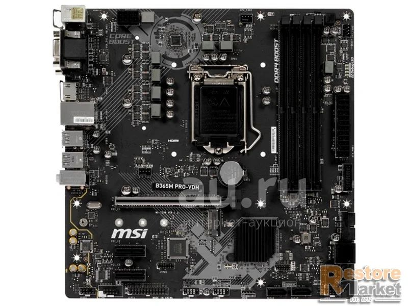 Материнская плата {LGA1151-v2} MSI B365M PRO-VDH {КАК НОВАЯ} Micro-ATX ...