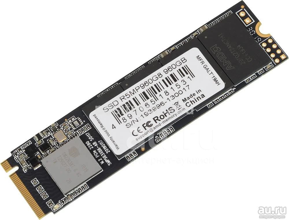 Новый SSD Твердотельный Жесткий диск винчестер для ноутбука 960Гб M.2 ...