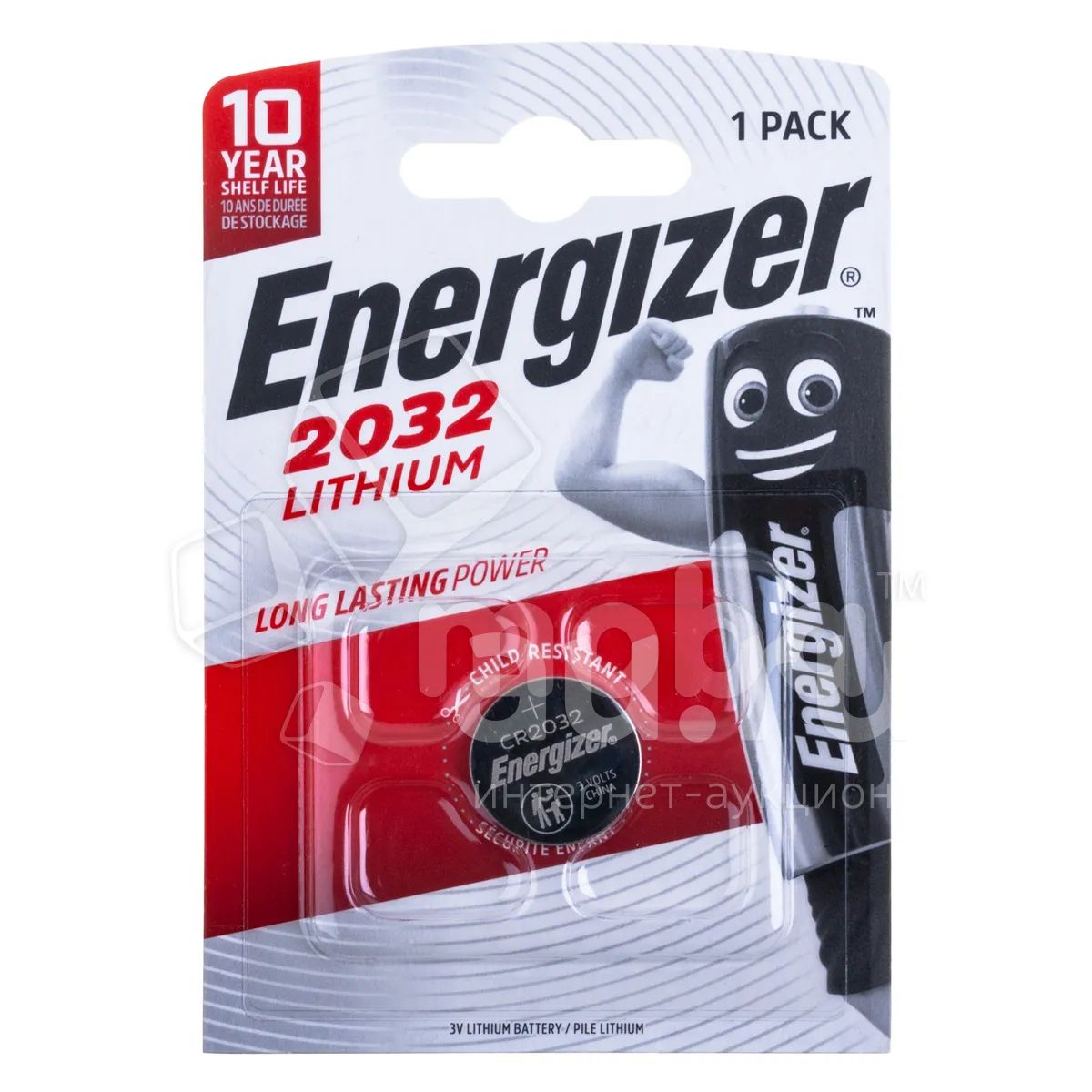 Батарейка CR2032 Energizer Lithium 3V — купить в Красноярске. Батарейки ...