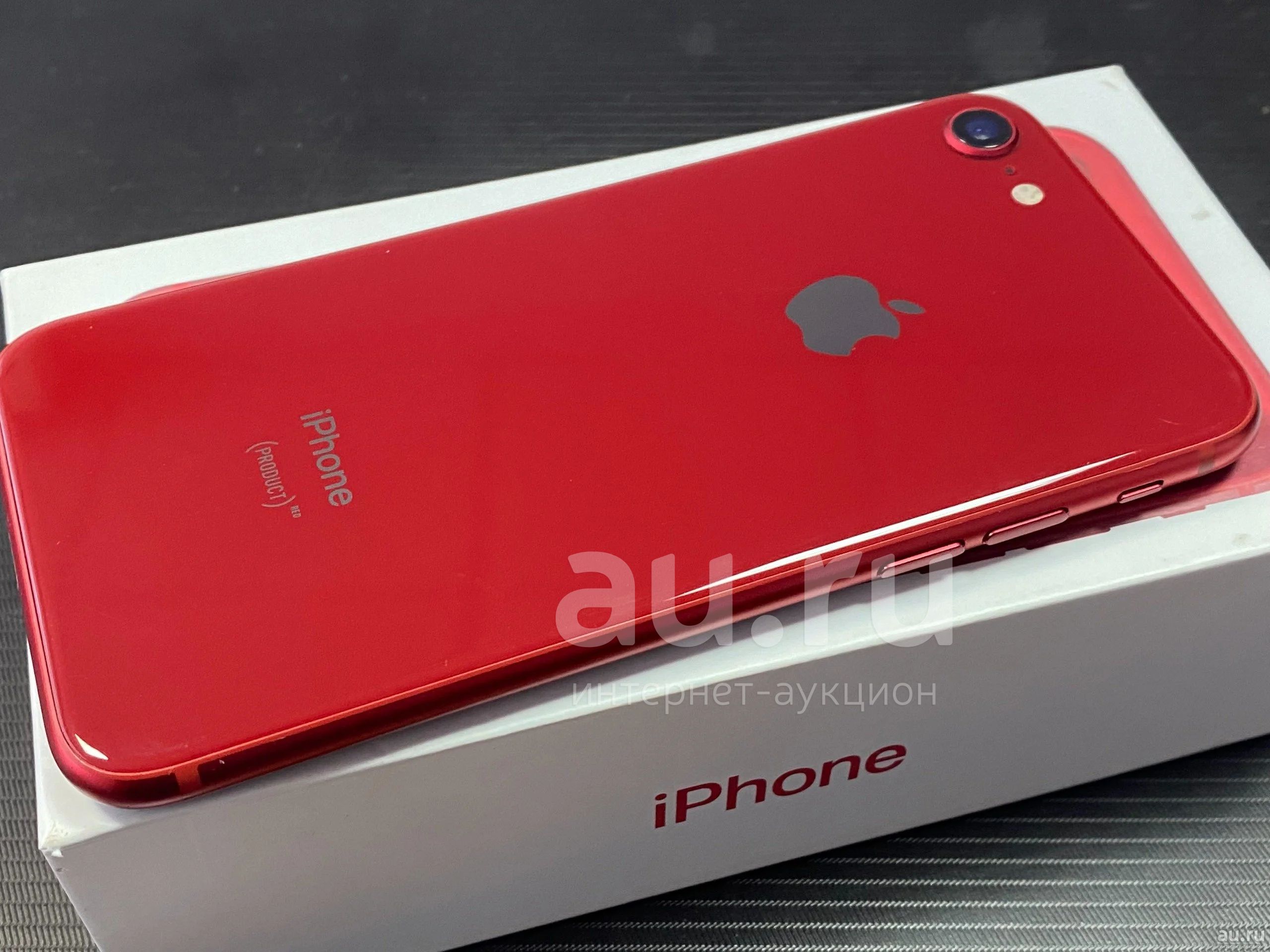 Apple iPhone 8 64 ГБ красный (MRRM2KH/A, Product Red, 6x2.5 ГГц, 2 ГБ, IPS,  1334x750, камера 12 Мп, 3G, 4G, NFC, GPS) — купить в Красноярске.  Состояние: Б/у. Смартфоны на интернет-аукционе Au.ru