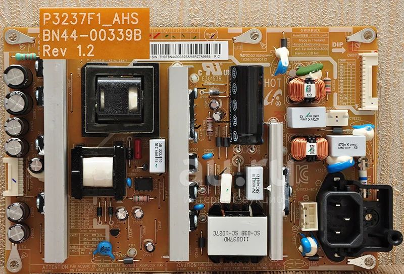 Bn44 00339b схема блока питания SAMSUNG UE40D6100 Uszkodzony zasilacz