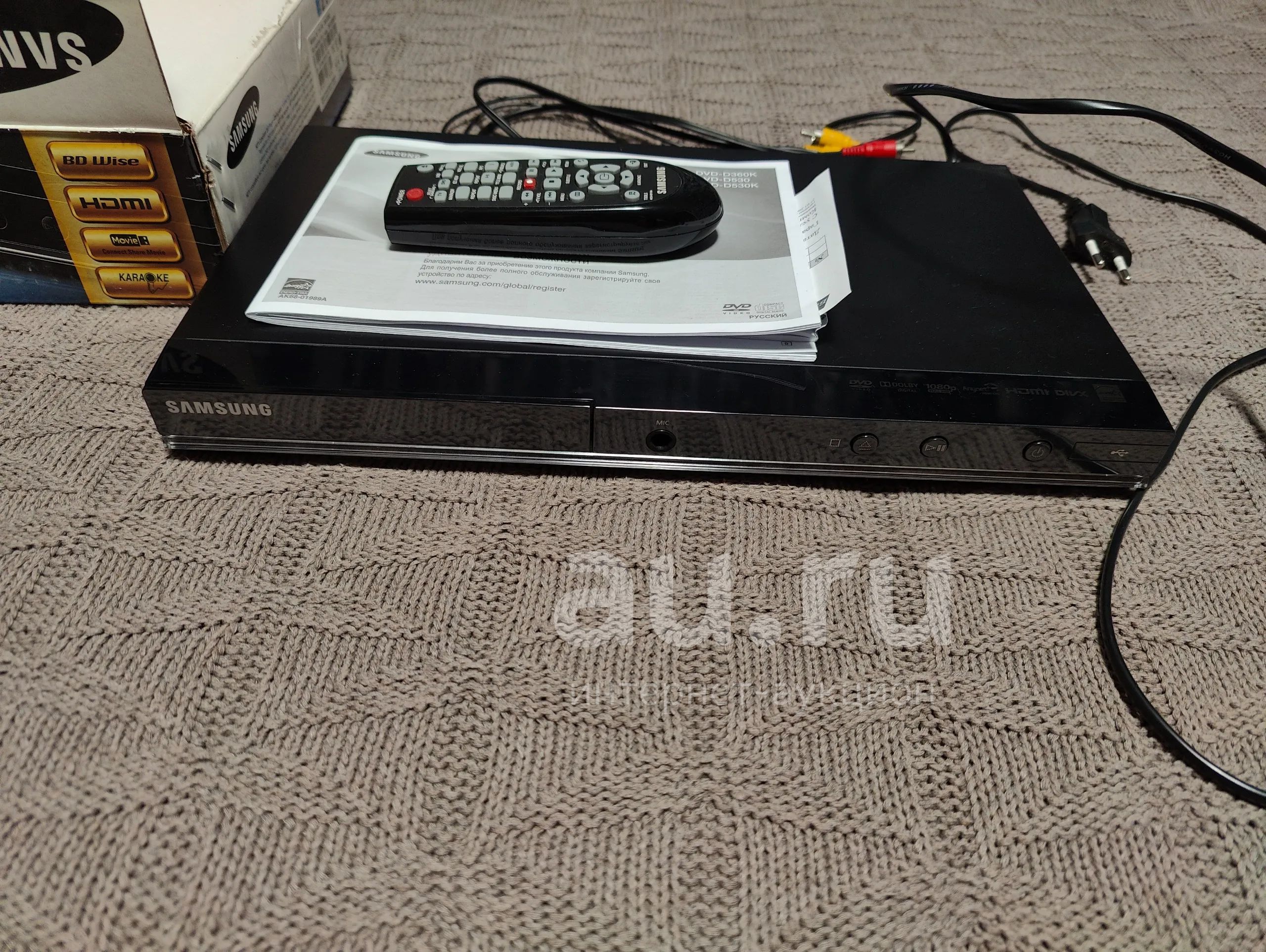 DVD плеер с HDMI и караоке Samsung — купить в Красноярске. Состояние: Б ...