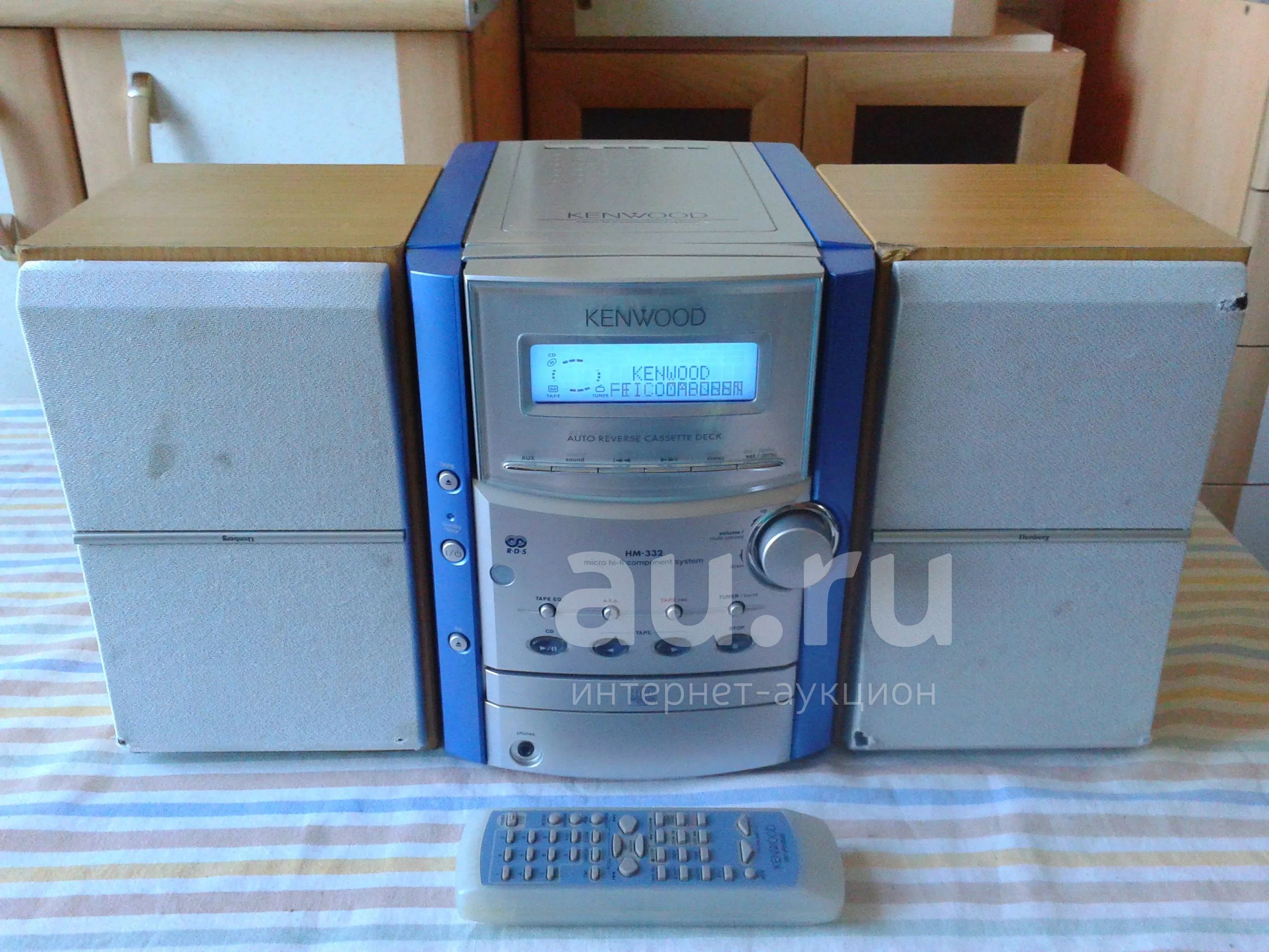 Муз центр Kenwood HM 332 с колонками Elenberg MC - 4050, FM, Tape, AUX ...