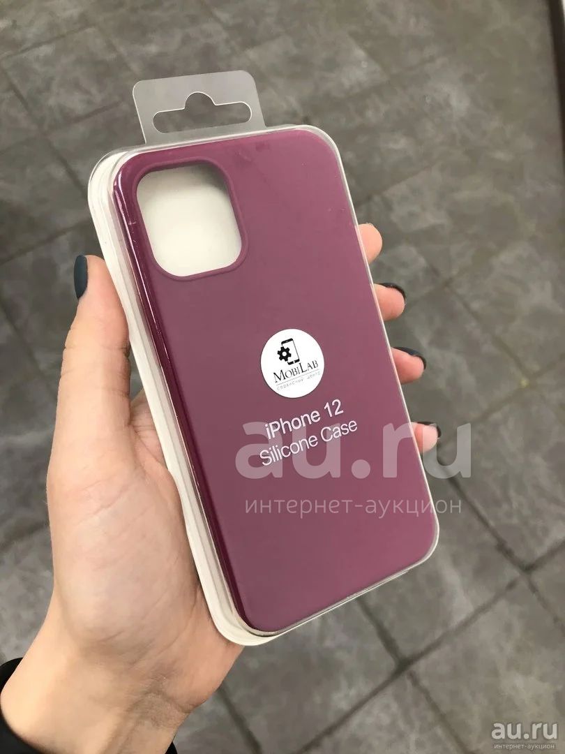 Чехол iPhone 12 Mini (5.4) Silicone Case (марсала) — купить в Красноярске.  Чехлы, бамперы на интернет-аукционе Au.ru