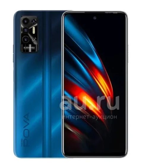 Смартфон Tecno LE7n POVA 2 4Gb/64Gb Energy Blue (6,9"/48+2+2+0.08МП/NFC ...