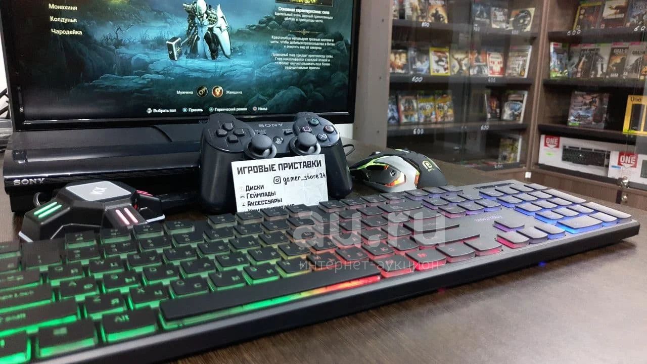 Игровой Набор Sony Playstation 3 500gb Прошитая PS3 PS + Адаптер.