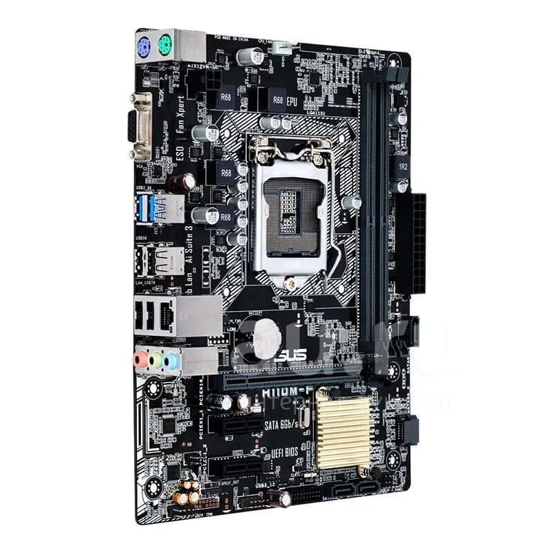 comp.mb. 319 ASUS H110M F LGA1151 H110 PCI E Dsub GbLAN SATA MicroATX 2DDR4 . Au.ru
