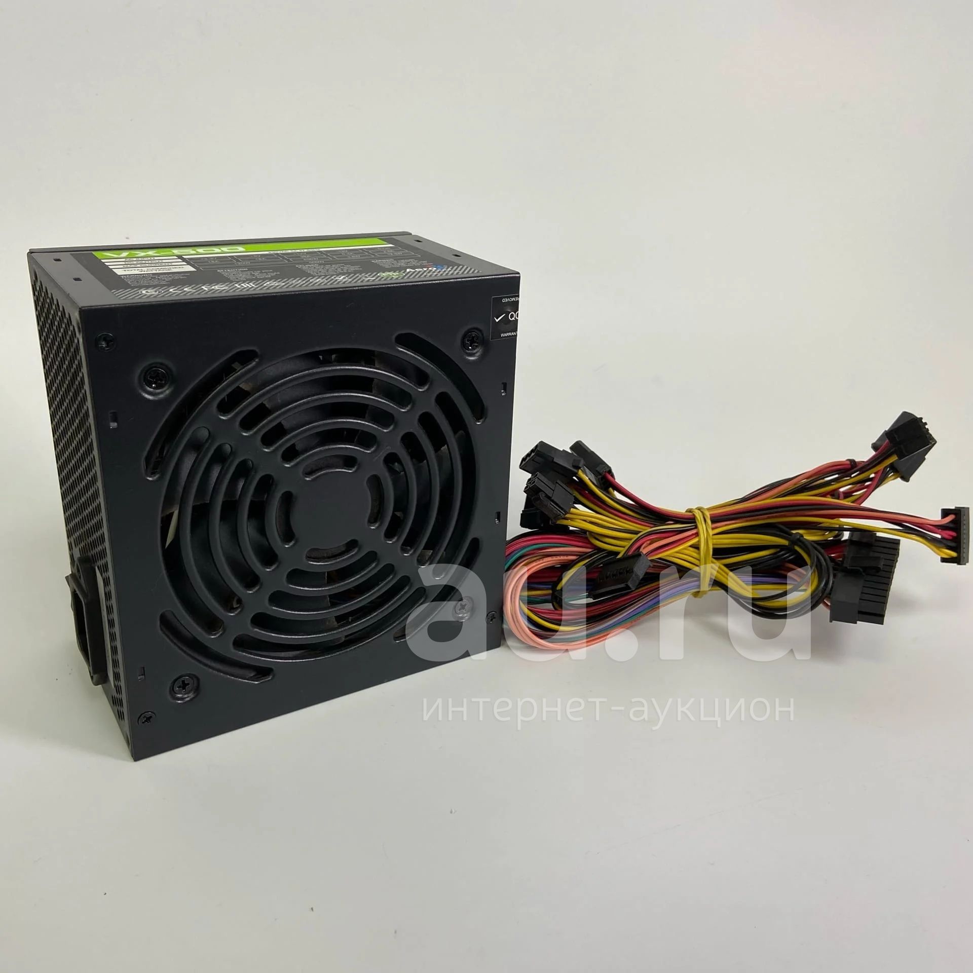 Блок питания 500W AeroCool VX-500 (ATX, 20+4 pin, 1x 4+4 pin, 3 Molex ...