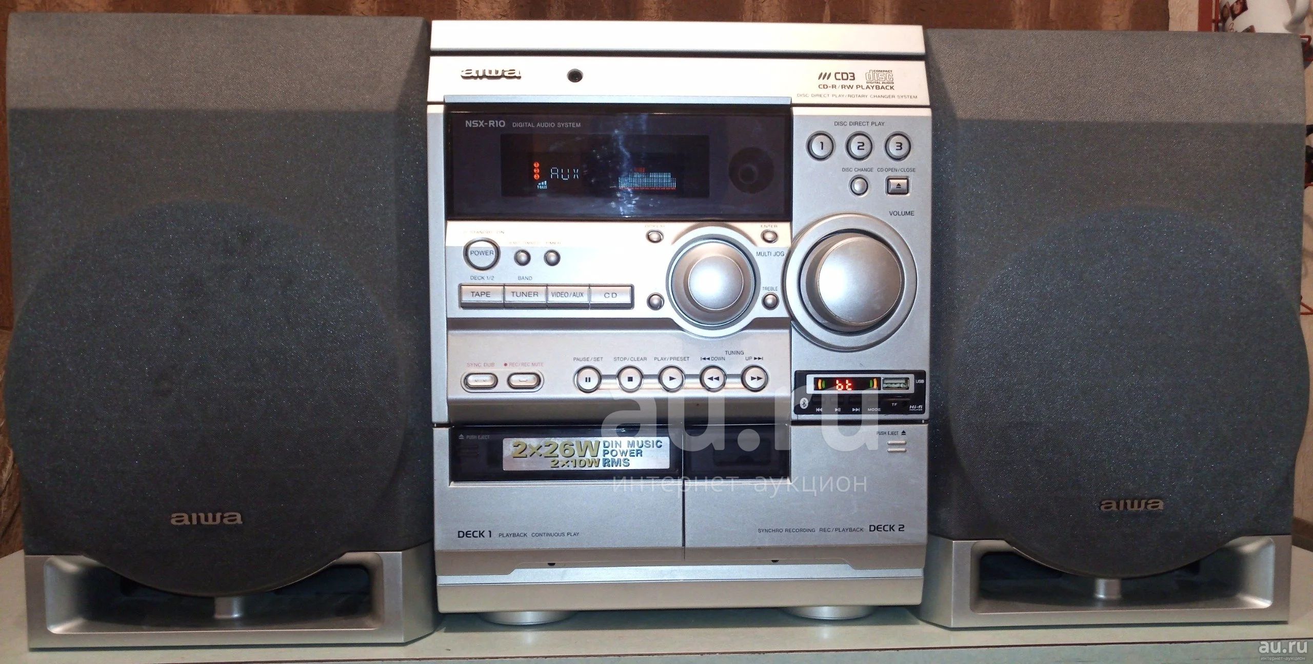 Музыкальный центр AIWA. Bluetooth, флешка, радио, кассеты. — купить в ...