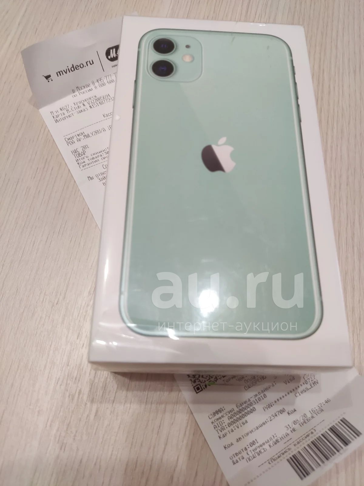 iPhone 11 64Gb Green новый, гарантия, чек — купить в Красноярске.  Состояние: Новое. Смартфоны на интернет-аукционе Au.ru