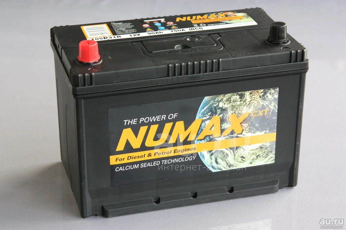 Аккумулятор автомобильный Numax 90 (105D31 R) а/ч. Новый. Гарантия ...