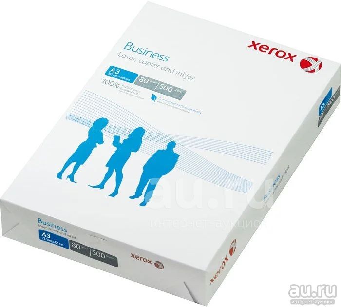 Бумага для принтера А3 за 550 руб , новая Xerox, но упаковка нарушена ...