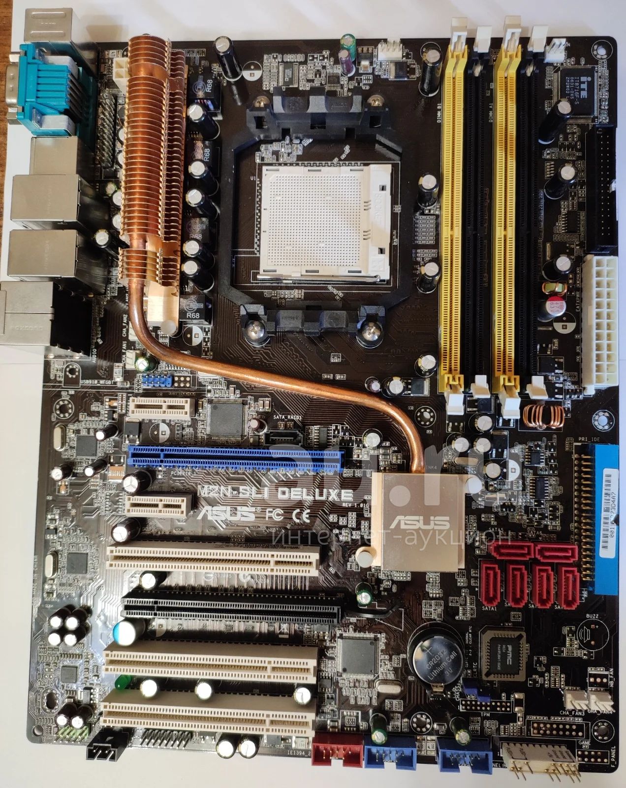 Материнская плата ASUS M2N-SLI Deluxe — купить в Красноярске. Состояние ...