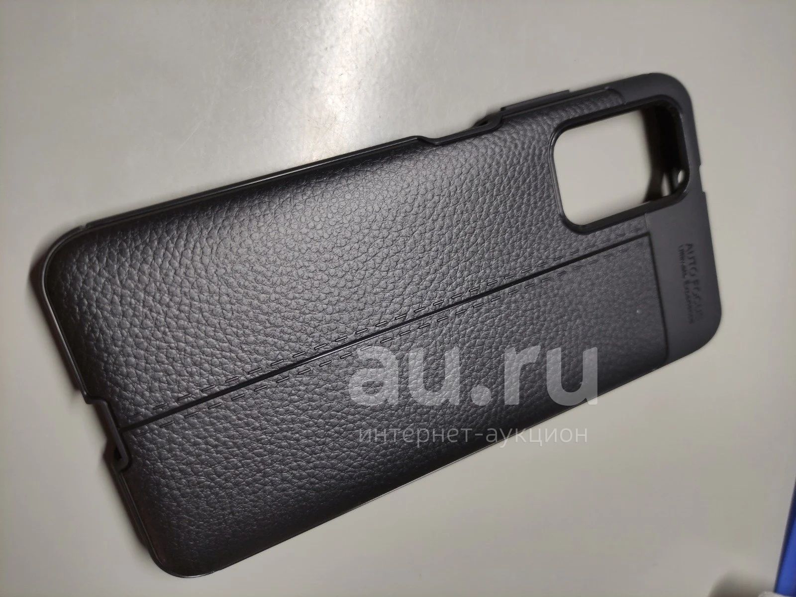 Чехол для Xiaomi POCO M3 Leather\цвет чёрный\материал термопластичный ...