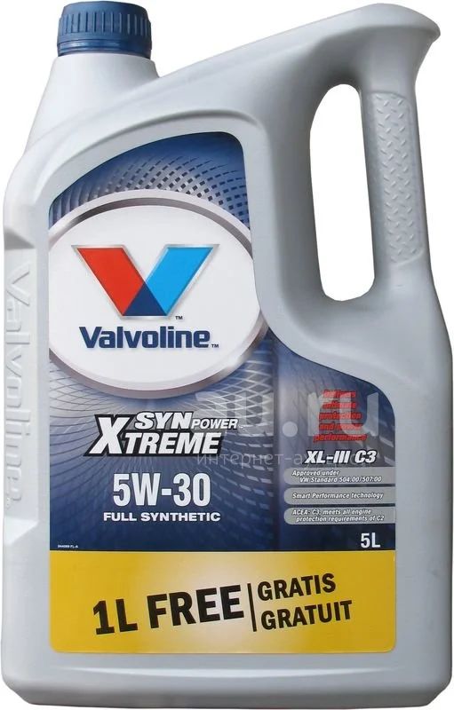 Масло моторное Valvoline SynPower XL-III C3 5W-30 5 литров ...