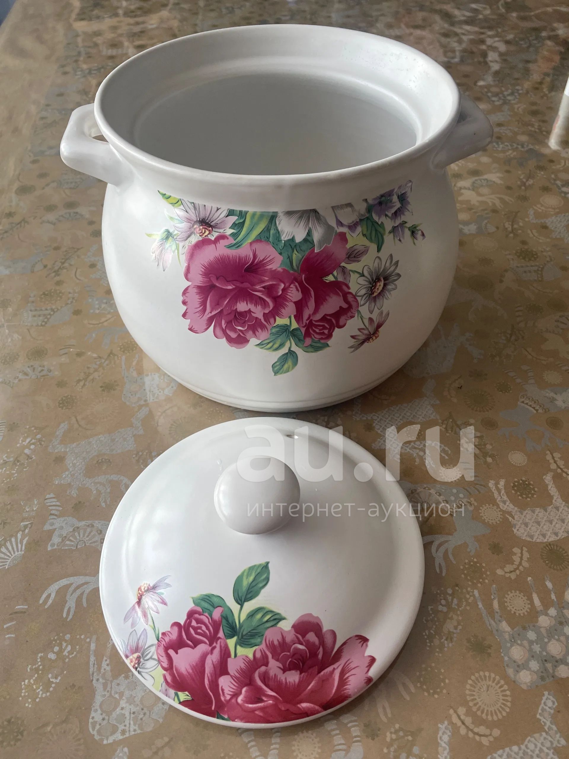 Кастрюля керамическая жаростойкая — купить в Красноярске. Состояние ...