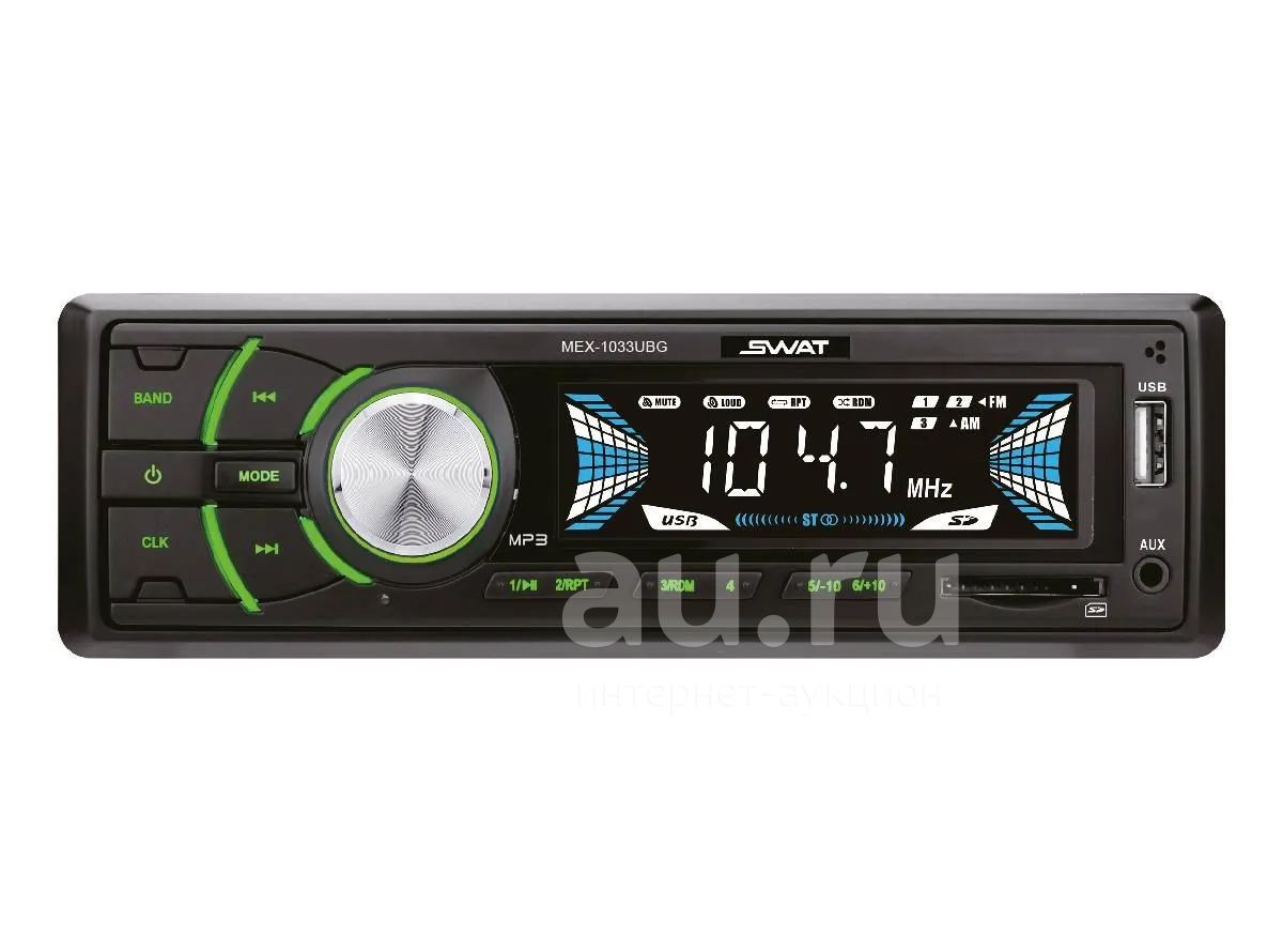 Ресивер-USB Swat MEX-1033UBG 4х50 вт MP3/USB/SD/2RCA — купить в ...
