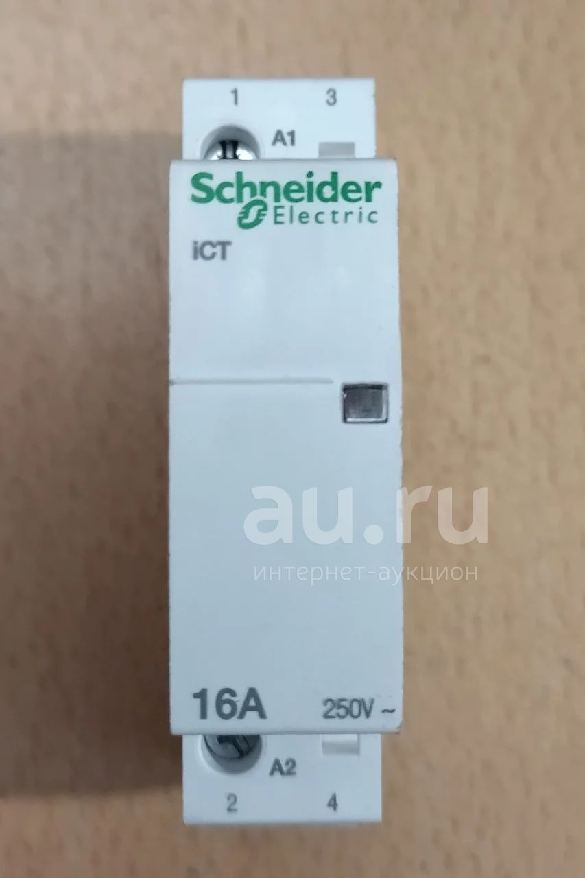 Модульный контактор Schneider Electric Acti 9 iCT16A 2НО 220/240В АС SE ...