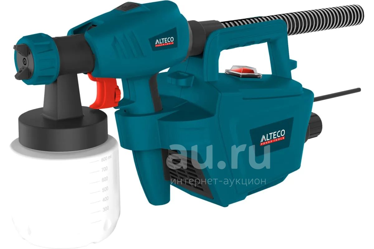 Краскопульт ALTECO, 800Вт, 800мл, 850мл/мин, d сопла 1,8/2,6мм ...