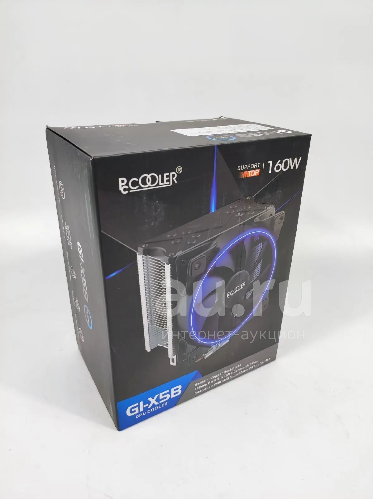 Кулер PCCooler GI-X5B TDP 160W, вент-р 120мм с PWM, Blue LED FAN, 5 ...