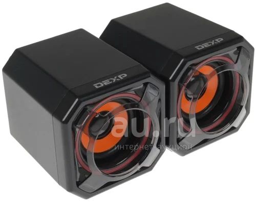 Колонки 2.0 DEXP R150 {НОВЫЙ} 6 Вт, проводной ПДУ, питание - USB порт ...