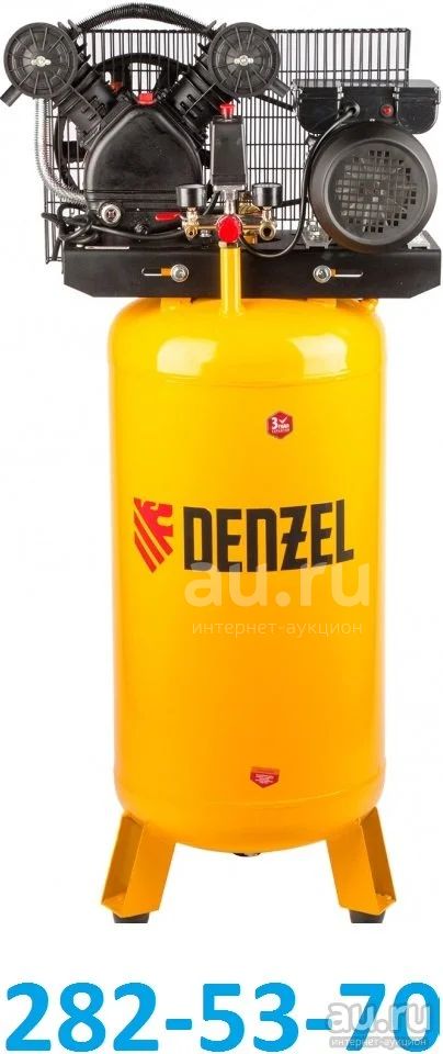 Компрессор воздушный ременный Denzel BCV2200/100V с вертикальным ...