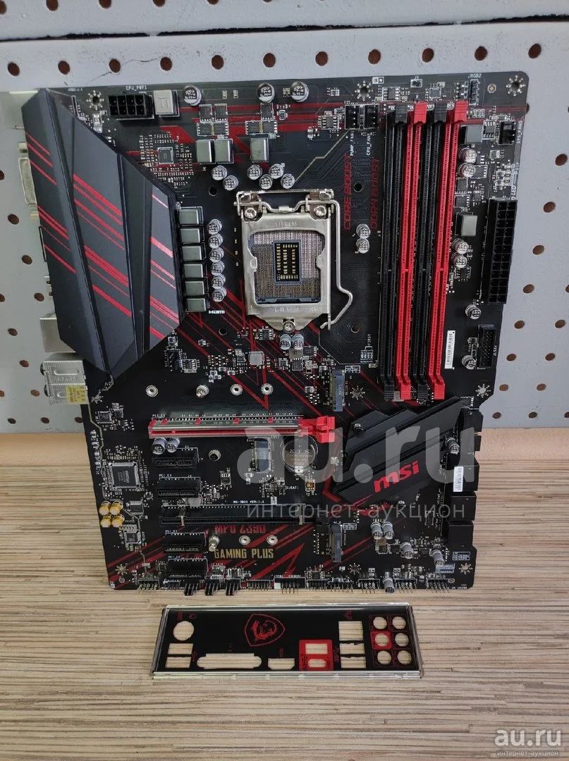 Материнская плата MSI Z390 MPG Gaming PLUS (1151-V2, Z390), бэкплейт ...