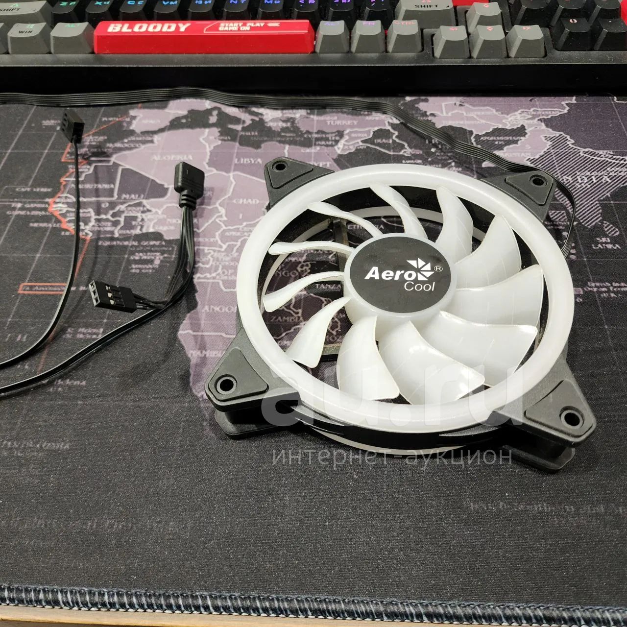 Корпусной вентилятор Aerocool Duo 12 ARGB (120мм, 19.7dB, 1000rpm, 6 ...
