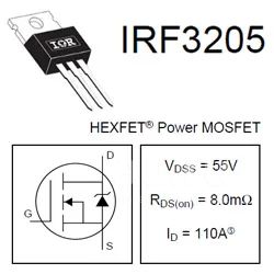 Irf3205 транзистор схема подключения