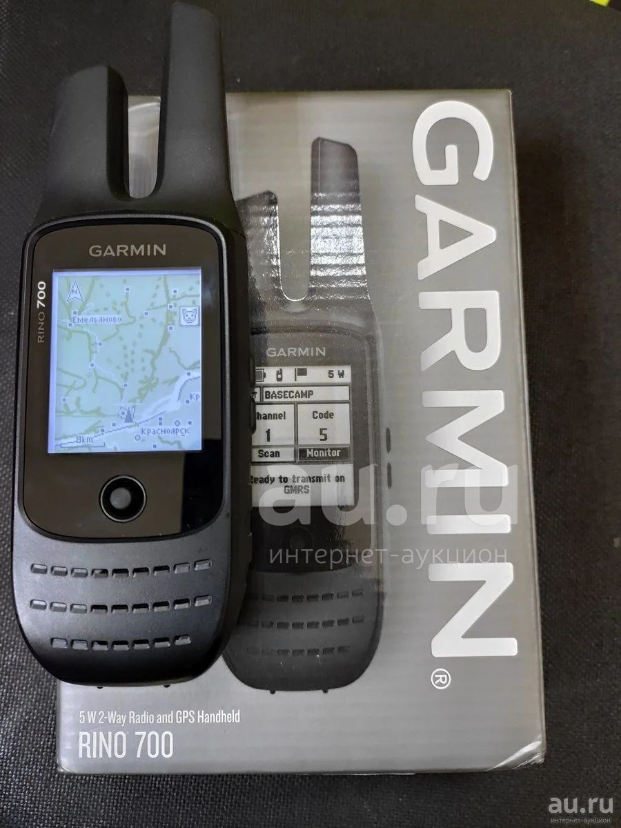 Туристический навигатор + рация Garmin Rino 700 — купить в Красноярске.  Состояние: Новое. GPS-навигаторы на интернет-аукционе Au.ru