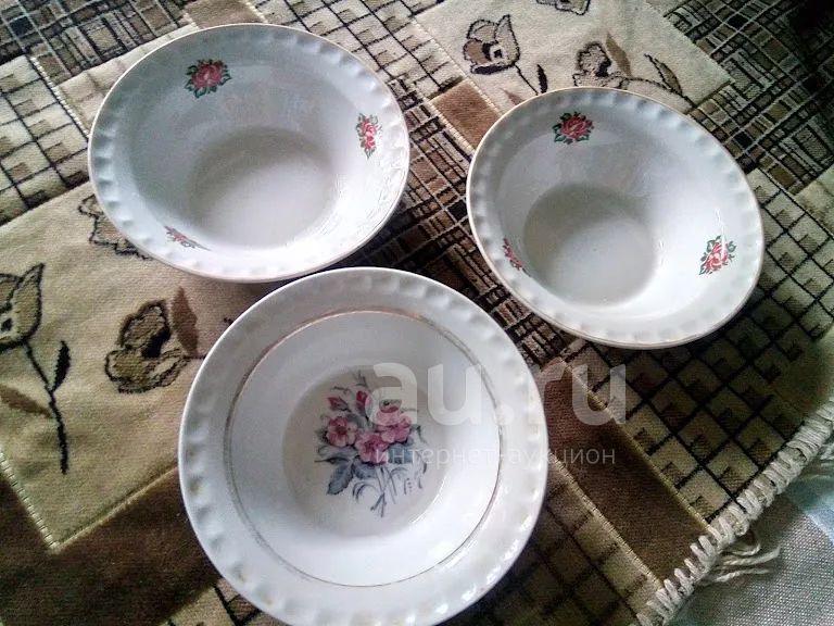 Суповые тарелки СССР Дружковский фарфоровый завод — купить в Санкт ...